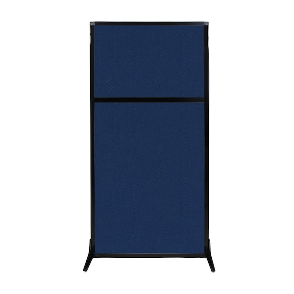 Work Station Screen 33" x 70" Navy Blue Fabric